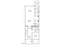 Detailed floor plan of first floor including kitchen, Gathering, dining, foyer, guest, mud room and porch dimensions at 1608 Scales St, Raleigh, NC 27608