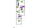 This floorplan highlights the layout of the second level, showcasing 3 bedrooms and 2 bathrooms at 10526 Brookside Reserve St, Raleigh, NC 27614