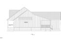 East view of the home featuring vertical siding, roofline, and front porch at 582 Harnett Central Rd, Fuquay Varina, NC 27526