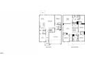Detailed floor plan showcasing the layout of the first and second floors of the residence at 3825 Rosebush Dr, Zebulon, NC 27597