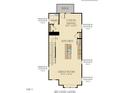 Floor plan of the Manteo II model's second level, including a kitchen, great room, and dining area at 3009 Honeymyrtle Ln, Durham, NC 27703