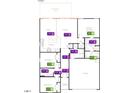 Layout of the home including kitchen, bedrooms, bathrooms, Gathering room, porch, and an extended patio at 83 Orchard St, Lillington, NC 27546