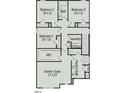 Second floor layout includes four bedrooms, two baths, walk in closet, and laundry room at 184 Bruce Dr Dr, Dunn, NC 28334