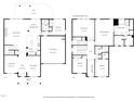A detailed floor plan showcasing the layout of the home's two floors at 3356 Longleaf Estates Dr, Raleigh, NC 27616