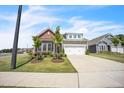 Inviting home with a two-car garage, attractive landscaping, and a well-maintained lawn at 1 Parker Pond Ct, Durham, NC 27703