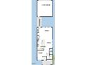 Open-concept floor plan with kitchen island, dining area, Gathering room, study, and a 2-car garage at 44 Rainfall Dr, Pittsboro, NC 27312