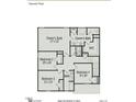 Second floor plan showcasing Owner's Suite, Owner's Bath, 3 additional bedrooms, 2nd bathroom and laundry at 275 Deodora Ln, Cameron, NC 28326
