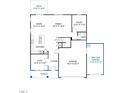 Functional first-floor layout featuring a kitchen, Gathering room, study, flex room, and a three-car garage at 190 Cribbs Ln, Middlesex, NC 27557