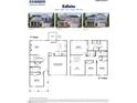 Detailed floor plan showcasing the layout of a two-story home with four bedrooms and a two-car garage at 7577 Percussion Dr, Apex, NC 27539