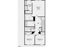 Second floor floorplan with an owner's suite and bath, two secondary bedrooms, and another full bath at 276 Hank Way, Angier, NC 27501