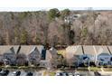 Aerial view of residential neighborhood showcasing home's location and surrounding community at 11327 Shadow Elms Ln, Raleigh, NC 27614