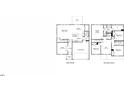 Detailed floor plan showcasing the layout of the first and second floors of the home at 165 Klamath Dr, Garner, NC 27529