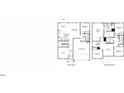 Detailed floor plan showcasing the layout of the first and second floors, including room dimensions at 3837 Rosebush Dr, Zebulon, NC 27597