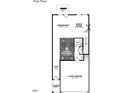 First floor plan featuring a 2 car garage, kitchen, great room and breakfast area at 6964 Doddridge Ln # 13, Cary, NC 27519