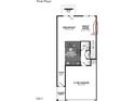 First floor plan featuring a kitchen, breakfast nook, great room, powder room, and a two-car garage at 6966 Doddridge Ln # 12, Cary, NC 27519
