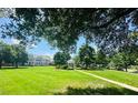 Expansive community green space featuring a gazebo and well-manicured lawns, promoting a tranquil setting at 1203 Fairview Club Dr, Wake Forest, NC 27587