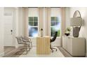 Bright home office features natural light, modern furniture, and neutral decor at 1560 Bright Coral Trl, Wendell, NC 27591
