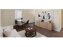 Inviting living room with modern furniture and decorative wall art at 158 Torain St, Hillsborough, NC 27278