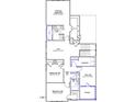 Second floor plan with primary bedroom, loft, two additional bedrooms, laundry and flex space at 247 Meadowbark Bnd # 29, Garner, NC 27529