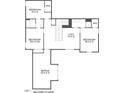 Detailed floorplan of the second floor shows layout of bedrooms, bonus room, bathrooms, and loft at 298 Bonterra Way, Chapel Hill, NC 27516