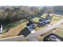 An aerial view of a residential community with well-maintained lawns at 54 Silverleaf Dr, Wendell, NC 27591