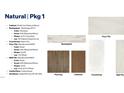 Interior finish package showcasing natural wood cabinets, light countertops and backsplash, and wood flooring at 7553 Percussion Dr, Apex, NC 27539