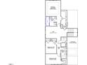 Second floor floor plan includes bedrooms, bathrooms, a loft, laundry room and unfinished storage area at 239 Meadowbark Bnd # 27, Garner, NC 27529