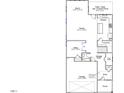 Layout of the first floor featuring a kitchen, garage, office, and Gathering room, with specified dimensions and layout at 239 Meadowbark Bnd # 27, Garner, NC 27529