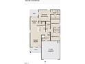 Detailed floor plan illustrating the layout of the home, including the bedrooms, bathrooms, and kitchen at 135 N Keatts Winner Ct, Clayton, NC 27520