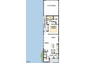 First floor floorplan showcasing the kitchen, dining, Gathering, owner's retreat, and 2-car garage at 50 Rainfall Dr, Pittsboro, NC 27312