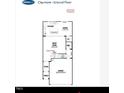 Claymore floor plan - ground floor featuring kitchen, great room, garage, and porch at 164 Kobus Ct, Garner, NC 27529