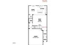Craftsman-style home floor plan highlighting the kitchen, great room, dining area, and garage layout at 172 Kobus Ct, Garner, NC 27529