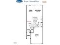 Bryce ground floor plan showcasing an open concept kitchen, dining, and great room layout at 176 Kobus Ct, Garner, NC 27529