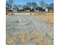 New construction home showing concrete foundation work with future homes in the background on a clear day at 396 Hopewell Branch Ct, Smithfield, NC 27577