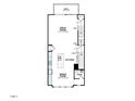 Floor plan of the main level featuring a great room, deck, kitchen, dining room, and powder room at 10020 Secluded Garden Drive Rd # 188, Apex, NC 27523