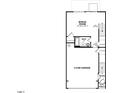 Floor plan of the upper level featuring a bonus room, bathroom, storage, and 2-car garage at 10020 Secluded Garden Drive Rd # 188, Apex, NC 27523