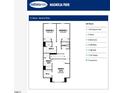Bryce floor plan showing the 2nd floor featuring bedrooms, bathrooms and laundry at 112 Siebold St, Garner, NC 27529