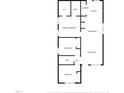 Layout showing primary bedroom, bedrooms, bathrooms, kitchen, dining area, and living room at 818 E Holly St, Rocky Mount, NC 27801