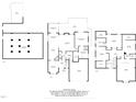 Detailed floor plan showcasing multiple levels and room dimensions, including the garage at 1721 Frenchwood Dr, Raleigh, NC 27612