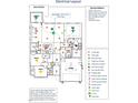 Floor plan showing electrical layout with labeled features like outlets, lighting, and wiring for fans and other additions at 283 Golfview Avenue, Benson, NC 27504
