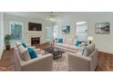 Bright living room with fireplace, hardwood floors, and neutral decor at 505 #106 Alamance Rd, Burlington, NC 27215