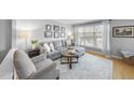 Cozy living room featuring a comfortable sectional sofa, area rug, and natural light from a large window at 1121 Parkridge Ln # 207, Raleigh, NC 27605