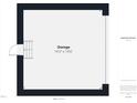 Floor plan diagram of the garage at 10836 Connally Ln, Raleigh, NC 27614