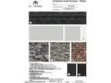 Exterior color package showcases roof shingle, siding colors, and stone accents at 2477 Englemann Dr # 370, New Hill, NC 27562