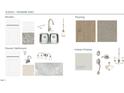Interior design options showcase elegant finishes for the kitchen, bathroom, and flooring at 6002 Enclosure Way, Durham, NC 27703
