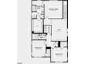 Second floorplan featuring an owner's suite, bath, two bedrooms, and a loft at 1065 Hardin Hill Ln, Knightdale, NC 27545