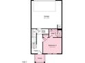 Floorplan showing bedroom 4 with adjacent bath, walk in closet, drop zone, and access to the porch at 408 Rowe Way, Knightdale, NC 27545