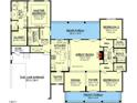 Open-concept floor plan featuring a spacious great room, kitchen, and dining area at Lot 10H Good Shepherd Trl, Spring Hope, NC 27882