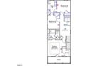 Detailed floorplan showing the layout of the second level at 732 Georgia'S Landing Pkwy # 8, Raleigh, NC 27603