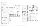 Detailed floor plan showing the layout of both floors, including bedrooms, bathrooms, kitchen, and living areas at 75 Eltham, Rocky Mount, NC 27804